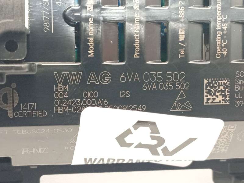 Recambio de antena para volkswagen golf viii golf viii 1.5 referencia OEM IAM 6VA035502 - Plata 4