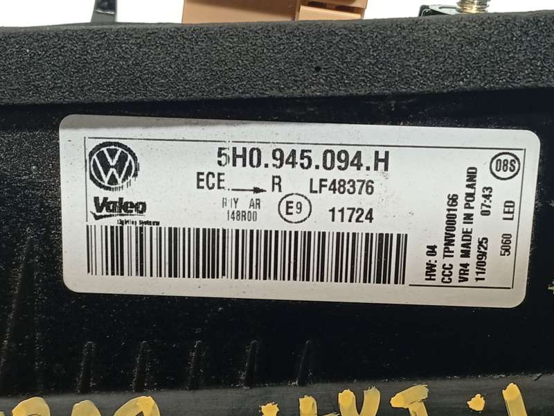 Recambio de piloto trasero derecho interior para volkswagen  golf viii 1.5 referencia OEM IAM 5H0945094H - Plata 6