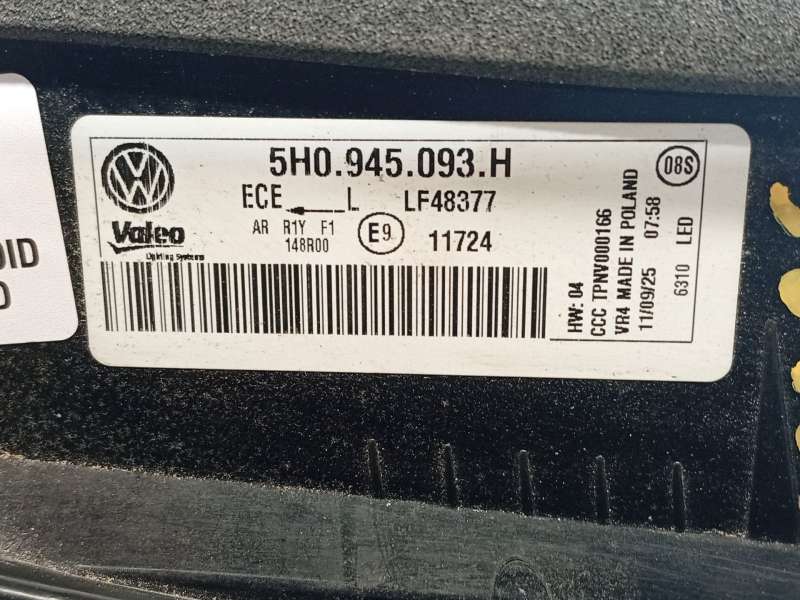 Recambio de piloto trasero izquierdo interior para volkswagen  golf viii 1.5 referencia OEM IAM 5H0945093H - Plata 5