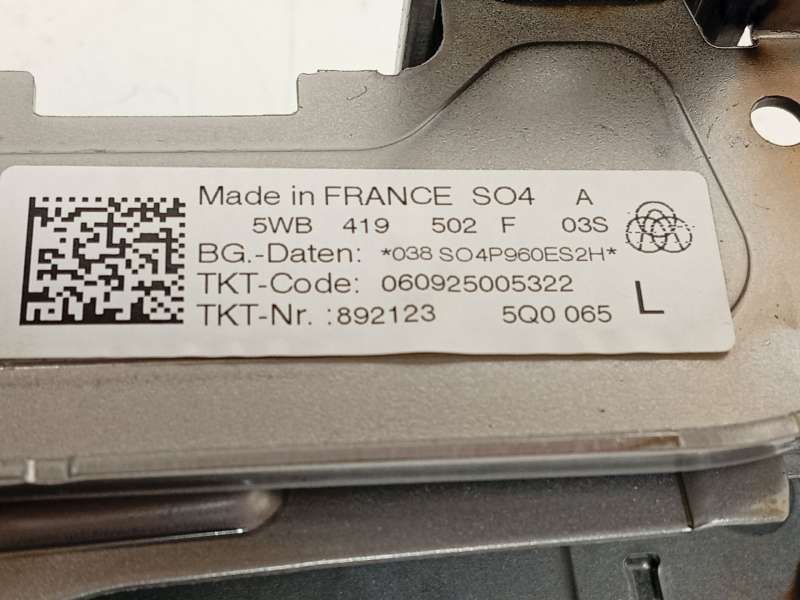 Recambio de columna direccion para volkswagen  golf viii 1.5 referencia OEM IAM 5WB419502F - Plata 4