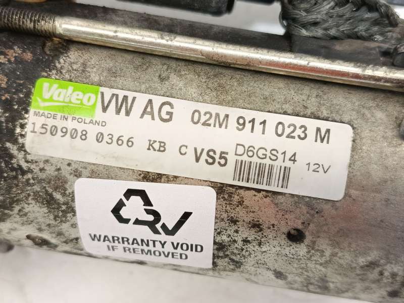 Recambio de motor arranque para volkswagen tiguan (5n_) 2.0 tfsi 4motion referencia OEM IAM 02M911023M  D6GS14 - Blanco 5