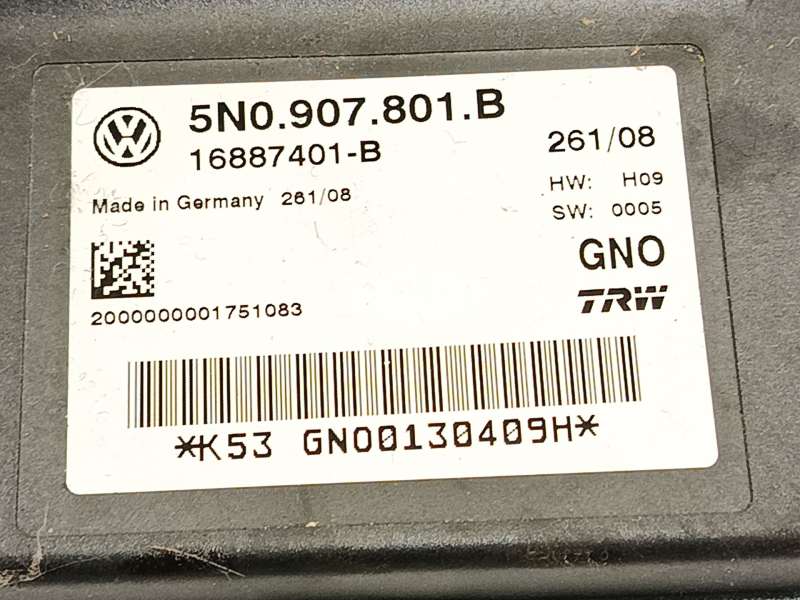 Recambio de modulo electronico para volkswagen tiguan (5n_) 2.0 tfsi 4motion referencia OEM IAM 5N0907801B  16887401B - Blanco 5