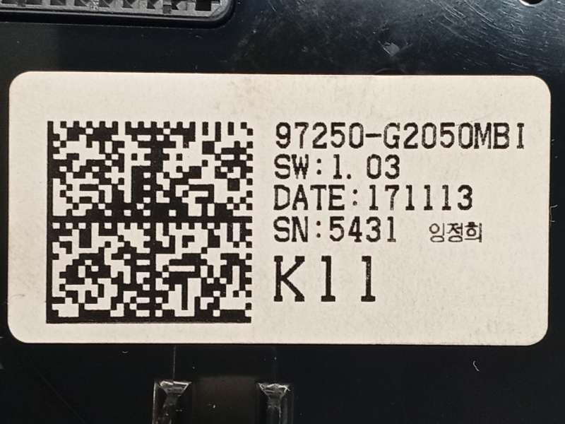Recambio de mando climatizador para hyundai ioniq (ae) 1.6 gdi hybrid referencia OEM IAM 97250G2050MBI 6