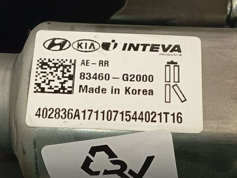 Recambio de elevalunas trasero derecho para hyundai ioniq (ae) 1.6 gdi hybrid referencia OEM IAM 83480G2000 83460G2000 4
