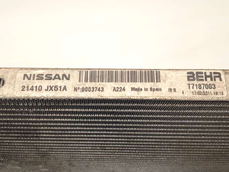 Recambio de radiador agua para nissan nv200 furgoneta 1.5 dci 85 (m20, m20m) referencia OEM IAM 21410JX51A - Blanco 4