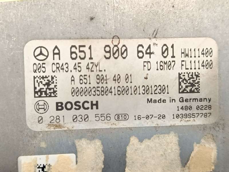 Recambio de centralita motor uce para mercedes-benz glc (x253) 250 d 4-matic (253.909) referencia OEM IAM A6519006401  028103055 - Plata 4