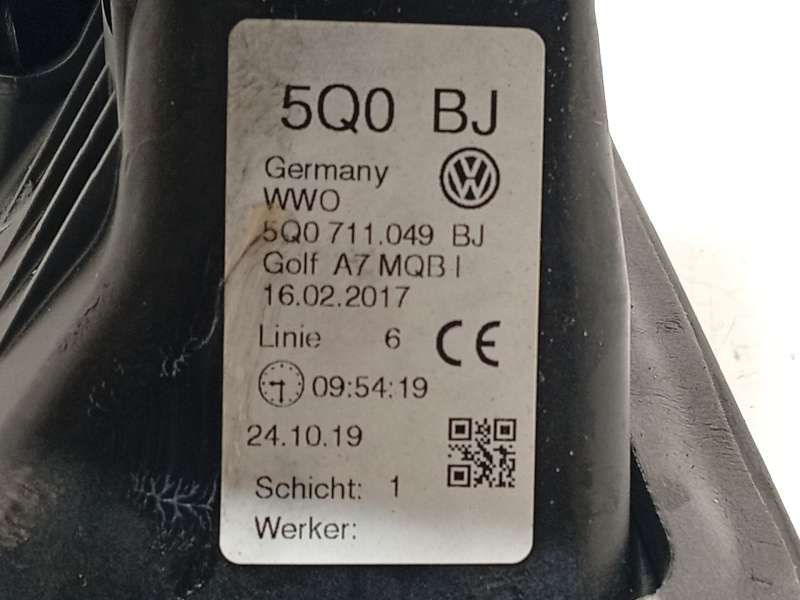 Recambio de palanca cambio para volkswagen golf vii variant (ba5, bv5) 1.0 tsi referencia OEM IAM 5Q0711049BJ - Gris 5