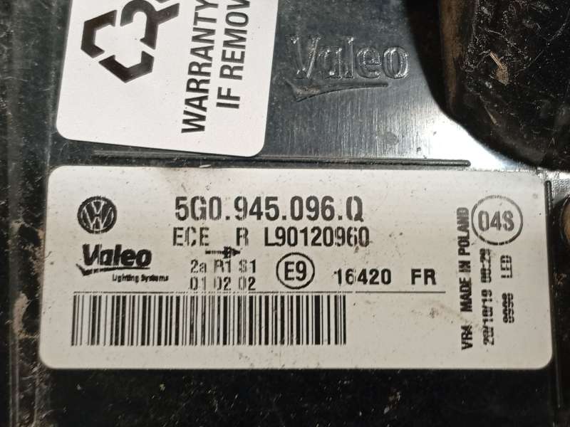 Recambio de piloto trasero derecho para volkswagen golf vii variant (ba5, bv5) 1.0 tsi referencia OEM IAM 5G0945096Q  L90120960 - Gris 6