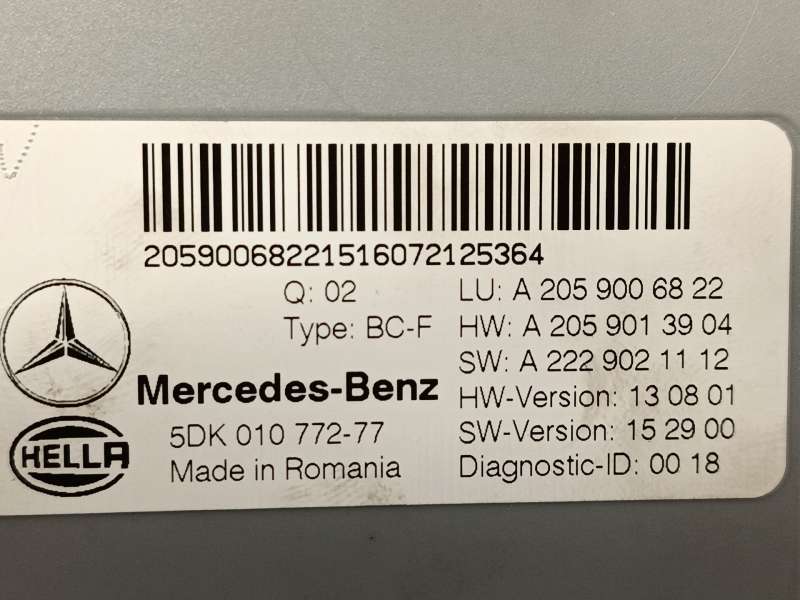 Recambio de modulo electronico para mercedes-benz glc (x253) 250 d 4-matic (253.909) referencia OEM IAM A2059006822  5DK010772 - Plata 4