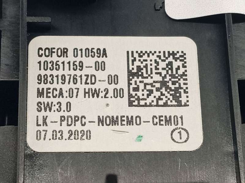 Recambio de mando elevalunas delantero izquierdo para citroën grand c4 spacetourer (3a_, 3e_) 1.5 bluehdi 130 referencia OEM IAM - Gris 5