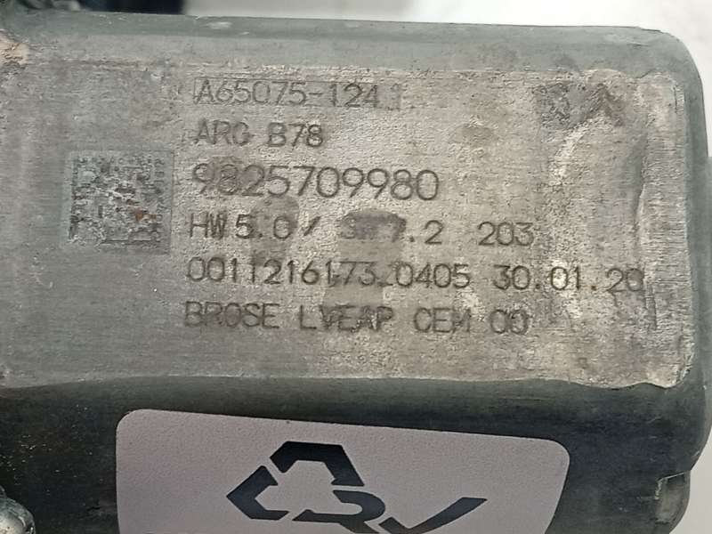 Recambio de elevalunas trasero izquierdo para citroën grand c4 spacetourer (3a_, 3e_) 1.5 bluehdi 130 referencia OEM IAM 9826076 - Gris 4
