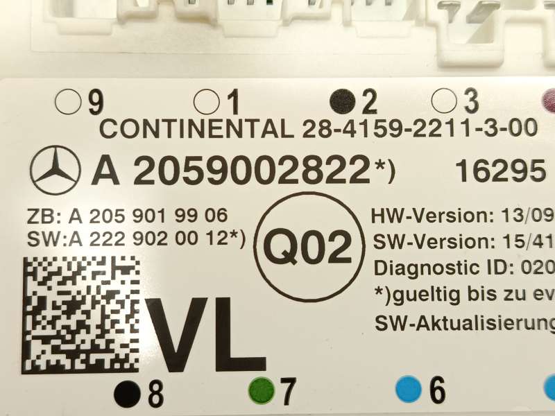 Recambio de modulo electronico para mercedes-benz glc (x253) 250 d 4-matic (253.909) referencia OEM IAM A2059002822 - Plata 4