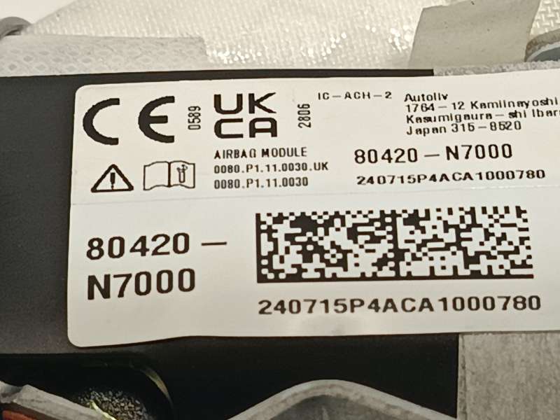Recambio de airbag cortina delantero derecho para hyundai tucson (nx4e, nx4a) 1.6 t-gdi hybrid referencia OEM IAM 80420N7000 - Rojo 4