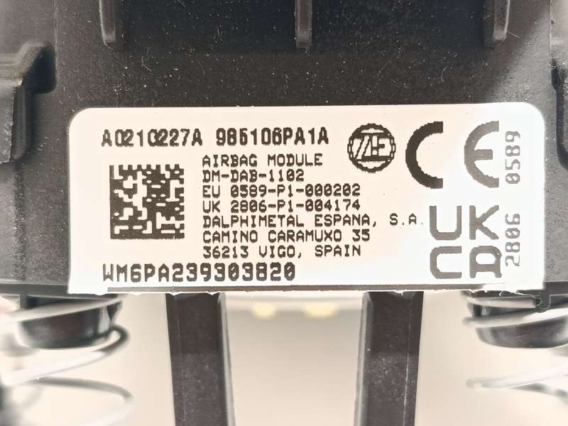 Recambio de kit airbag para nissan juke (f16_) 1.0 referencia OEM IAM 682006PE0A 647435300D 985106PA1A 10