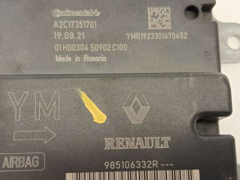 Recambio de centralita airbag para dacia sandero ii (b8_) 1.5 blue dci 95 (b8jl) referencia OEM IAM 985106332R  A2C17351701 - Plata 5