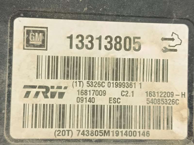 Recambio de abs para opel insignia a (g09) 2.0 cdti (68) referencia OEM IAM 13313805 16817009 54085326C 6