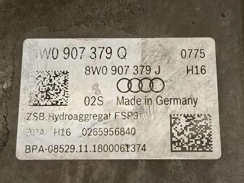 Recambio de abs para audi a5 sportback (f5a, f5f) 35 tdi referencia OEM IAM 8W0614517T 8W0907379Q 269793 7