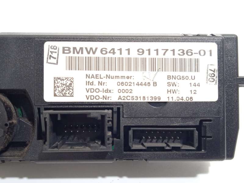 Recambio de mando climatizador para bmw 3 touring (e91) 320 d referencia OEM IAM 64119117136 64119199259 A2C53181399 - Negro 4