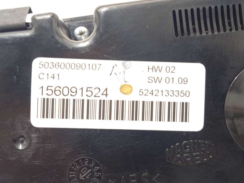 Recambio de mando climatizador para alfa romeo giulietta (940_) 2.0 jtdm (940.fxl1a) referencia OEM IAM 156091524  503600090107 - Blanco 5