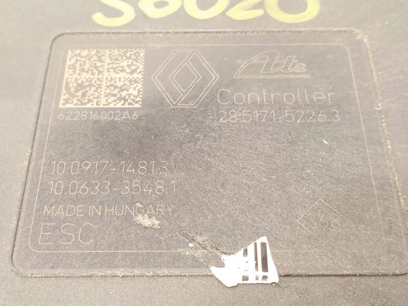 Recambio de abs para dacia sandero iii 1.0 tce 90 referencia OEM IAM 476600929R 28517152263 10022025314 7