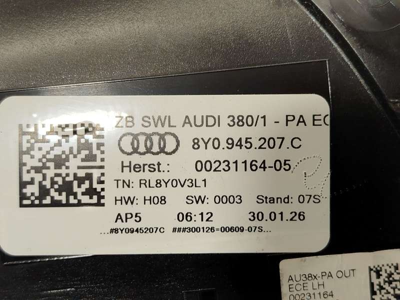Recambio de piloto trasero izquierdo para audi a3 sportback (8ya, 8yf) 35 tdi referencia OEM IAM 8Y0945207C - Gris 5
