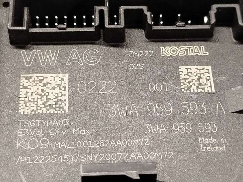 Recambio de modulo confort para audi a3 sportback (8ya, 8yf) 35 tdi referencia OEM IAM 3WA959593A - Gris 4