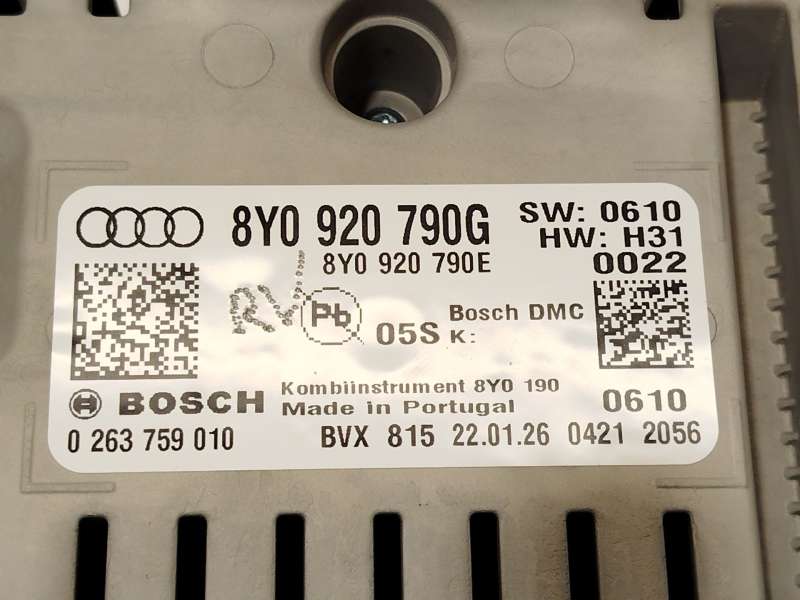 Recambio de cuadro instrumentos para audi a3 sportback (8ya, 8yf) 35 tdi referencia OEM IAM 8Y0920790G  0263759010 - Gris 6