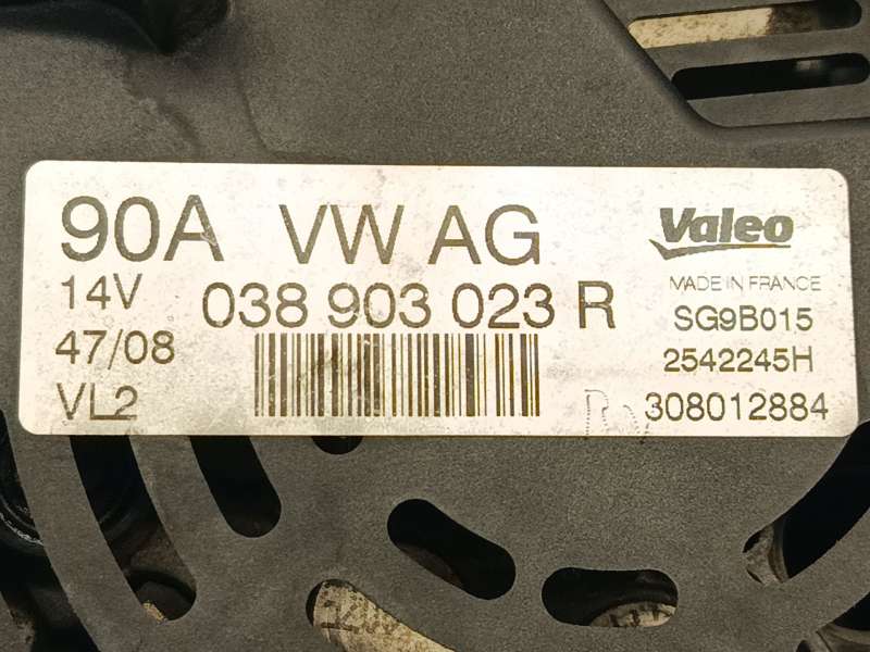 Recambio de alternador para seat ibiza iv (6j5, 6p1) 1.9 tdi referencia OEM IAM 038903023R 2542245H SG9B015 6