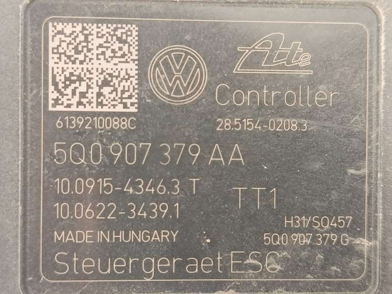 Recambio de abs para volkswagen golf vii (5g1, bq1, be1, be2) 1.4 tsi referencia OEM IAM 5Q0614517T 5Q0907379AA 10022003734 6