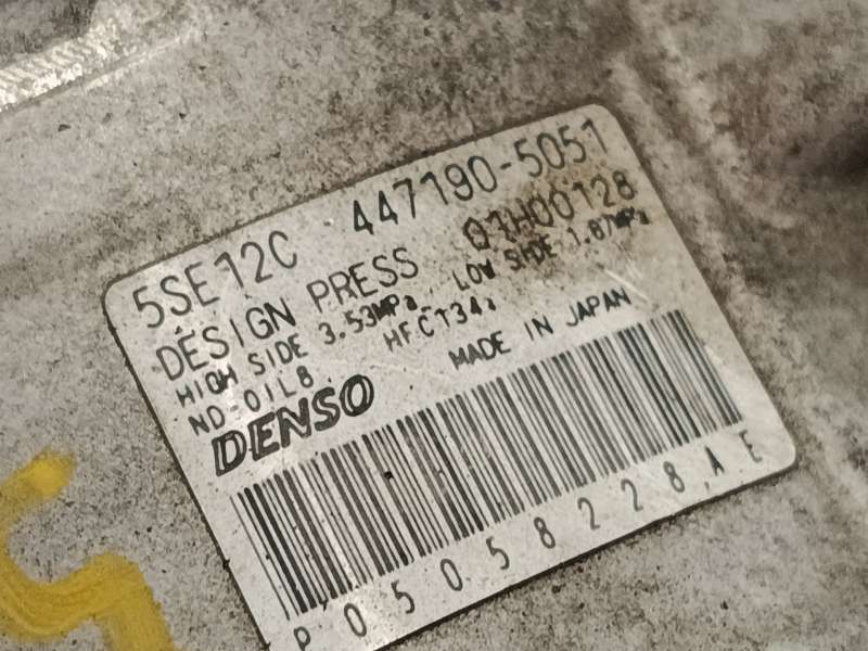 Recambio de compresor aire acondicionado para dodge caliber 2.0 referencia OEM IAM 5058228AE 5SE12C 4471905051 - Plata 5