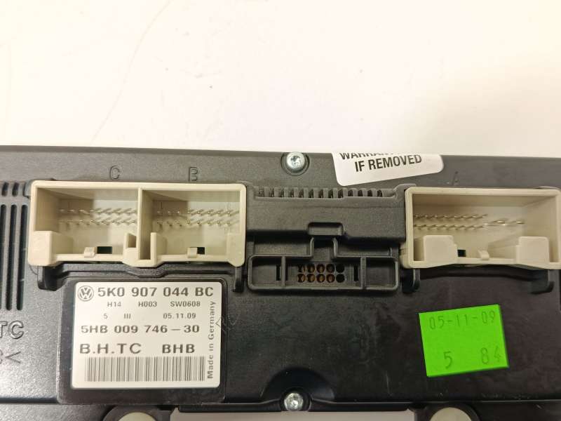 Recambio de mando climatizador para volkswagen golf vi (5k1) 2.0 tdi referencia OEM IAM 5K0907044BCZJU  5HB00974630 - Blanco 3