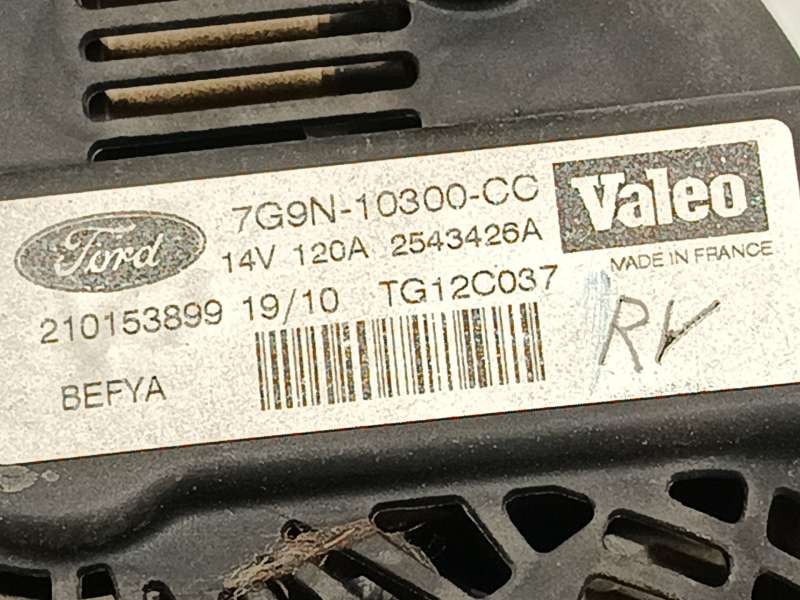 Recambio de alternador para ford fiesta vi (cb1, ccn) 1.25 referencia OEM IAM 7G9N10300CC 2543426A TG12C037 - Gris 5