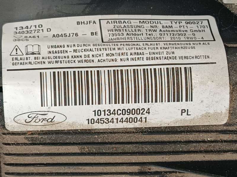 Recambio de airbag delantero izquierdo para ford fiesta vi (cb1, ccn) 1.25 referencia OEM IAM 8A61A045J76BE 2016783 10134C090024 - Gris 4