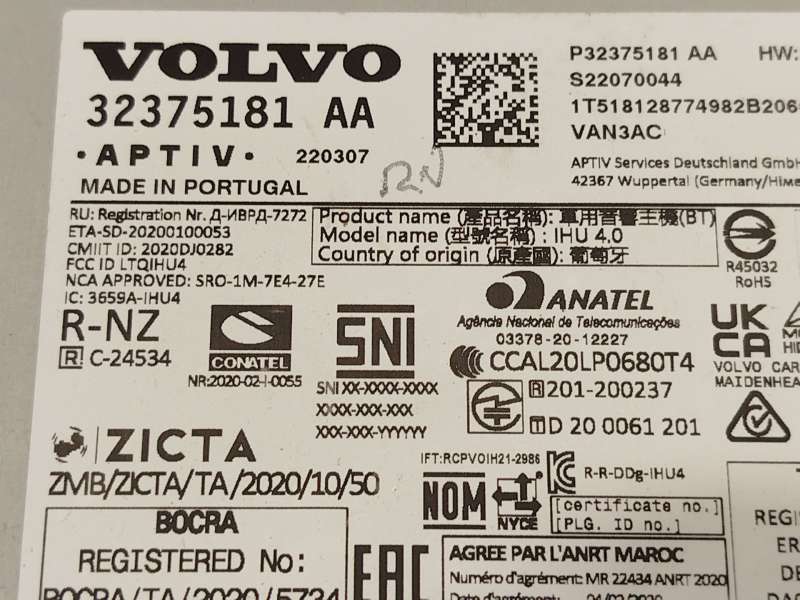 Recambio de sistema navegacion gps para volvo xc40 (536) recharge referencia OEM IAM 32375181 P32375181 - Azul 5