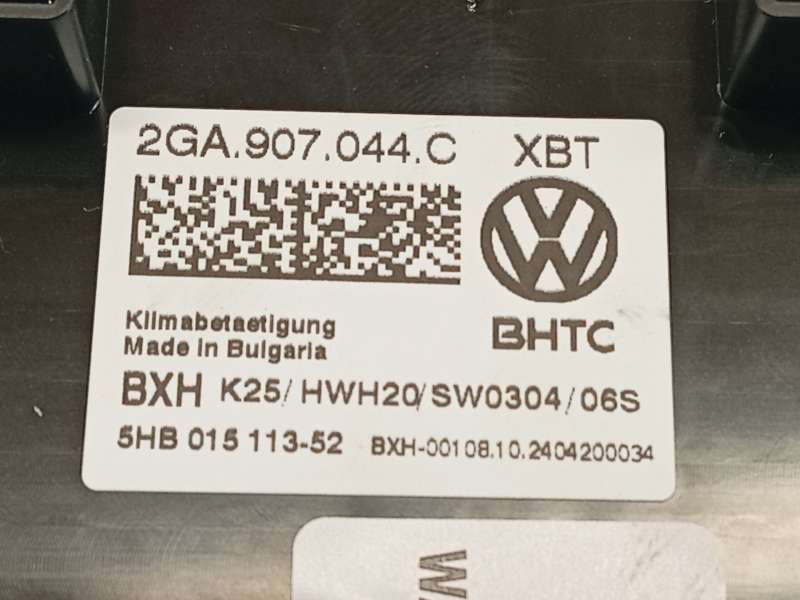 Recambio de mando climatizador para volkswagen t-roc (a11, d11) 2.0 tdi referencia OEM IAM 2GA907044CXBT  5HB015113 - Blanco 6