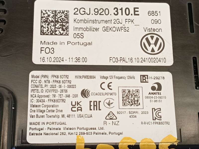 Recambio de cuadro instrumentos para volkswagen t-roc (a11, d11) 2.0 tdi referencia OEM IAM 2GJ920310E - Blanco 6