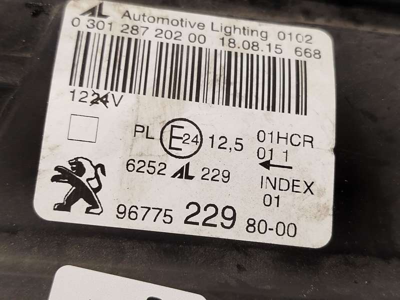Recambio de faro derecho para peugeot 308 ii (lb_, lp_, lw_, lh_, l3_) 1.2 thp 130 referencia OEM IAM 9677522980  030128720200 - Gris 5