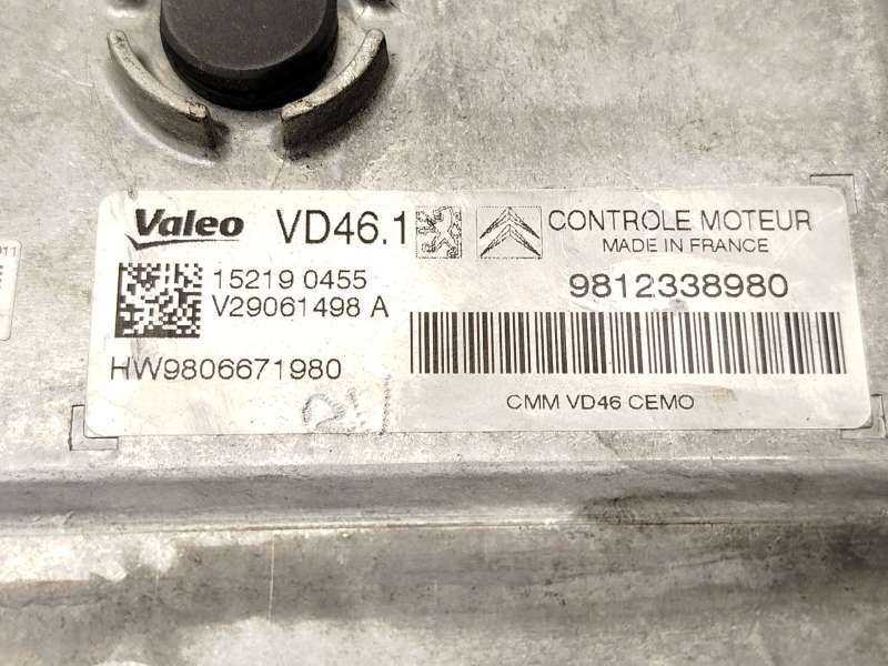 Recambio de centralita motor uce para peugeot 308 ii (lb_, lp_, lw_, lh_, l3_) 1.2 thp 130 referencia OEM IAM 9812338980 9806671 - Gris 4
