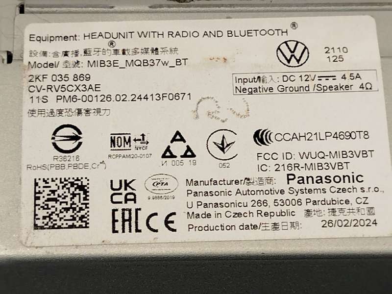Recambio de pantalla multifuncion para ford tourneo connect / grand tourneo connect v761 monospace (sk) 2.0 ecoblue 4wd referenc - Blanco 5