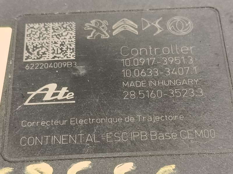 Recambio de abs para peugeot 2008 ii (ud_, us_, uy_, uj_, ur_, uc_) 1.5 bluehdi 130 referencia OEM IAM 9846124980 10091739513 10 7