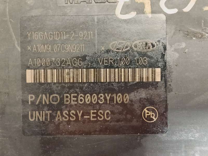Recambio de abs para hyundai tucson referencia OEM IAM 58920D7510 BE6003Y100 BH6014Y100 7
