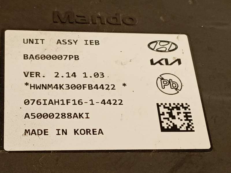 Recambio de abs para kia sorento iv (mq4, mq4a) 1.6 t-gdi hybrid referencia OEM IAM 58500P4PB0 BA1000079B BA00007PB - Azul 5