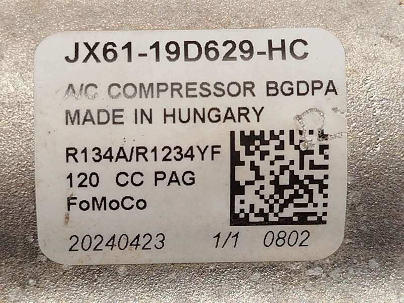 Recambio de compresor aire acondicionado para ford puma (j2k, cf7) 1.0 ecoboost referencia OEM IAM JX6119D629HC 2634805 - Negro 4