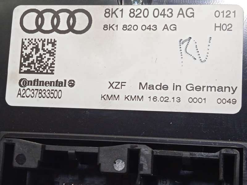 Recambio de mando climatizador para audi a4 avant (8k5) (2008) básico referencia OEM IAM 8K1820043AG 8K1820043AGXZ A2C37833500 6