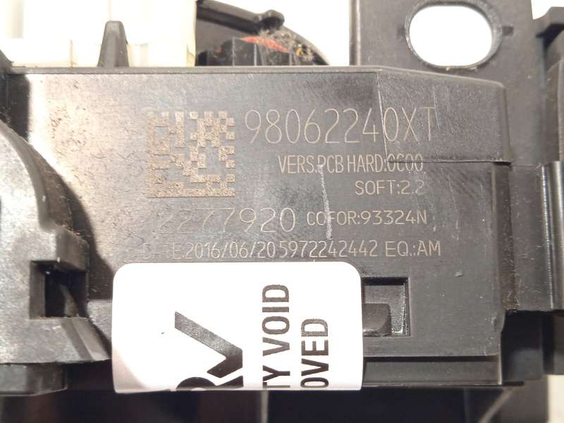 Recambio de mando intermitentes para citroën berlingo multispace (b9) 1.6 hdi 75 / bluehdi 75 referencia OEM IAM 98062240XT - Blanco 4