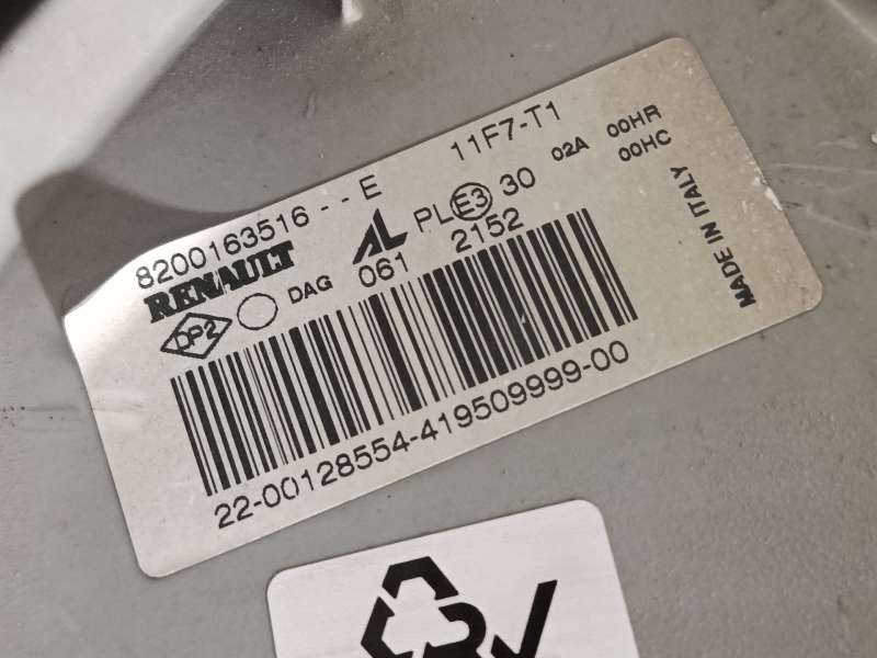 Recambio de faro izquierdo para opel movano a furgoneta (x70) 2.5 cdti (fd) referencia OEM IAM 8200163516  11F7T1 - Blanco 5