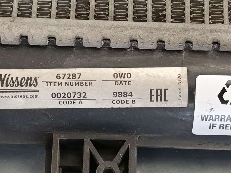 Recambio de radiador agua para opel movano a furgoneta (x70) 2.5 cdti (fd) referencia OEM IAM 4417245  67287 - Blanco 6
