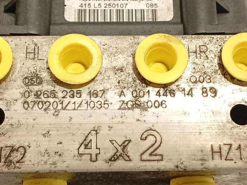 Recambio de abs para mercedes-benz vito / mixto furgoneta (w639) 111 cdi (639.601, 639.603) referencia OEM IAM A0014461489 02652 - Blanco 6