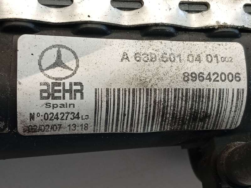 Recambio de radiador agua para mercedes-benz vito / mixto furgoneta (w639) 111 cdi (639.601, 639.603) referencia OEM IAM A639501 - Blanco 5