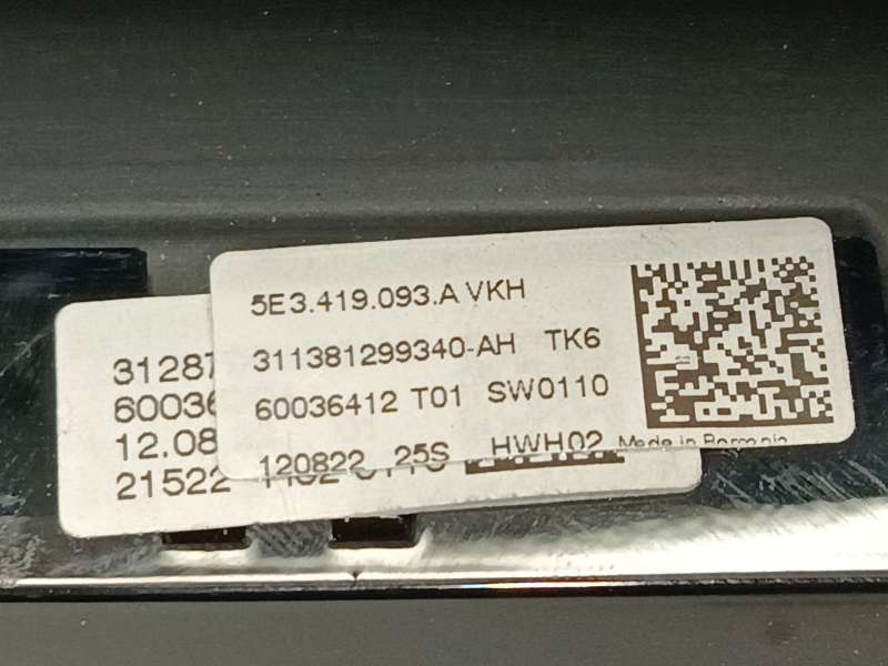 Recambio de volante para skoda fabia iv (pj3) 1.5 tsi referencia OEM IAM 5E3419093AVKH - Plata 5